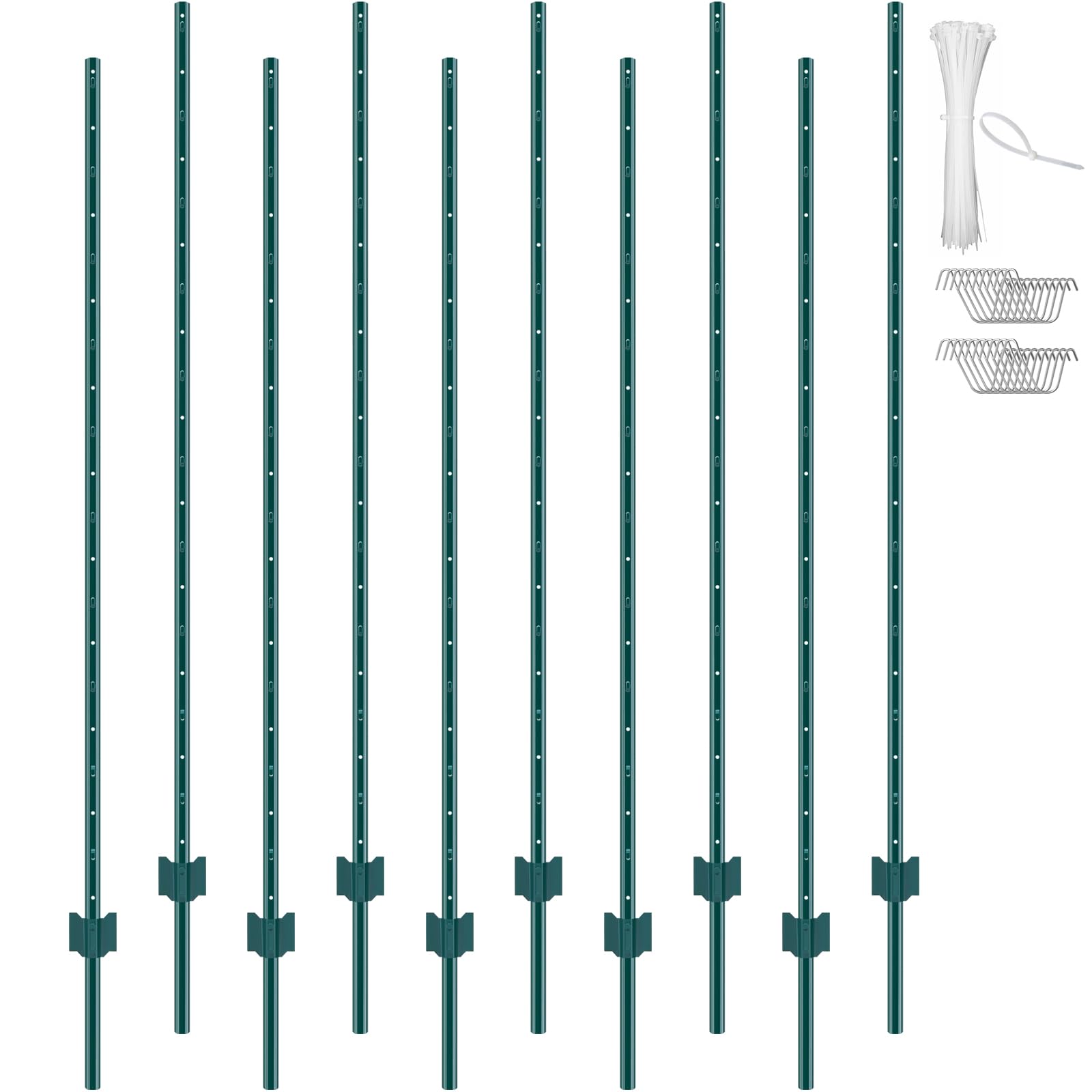 VEVOR 6ft fence post package ready for sturdy garden fencing.