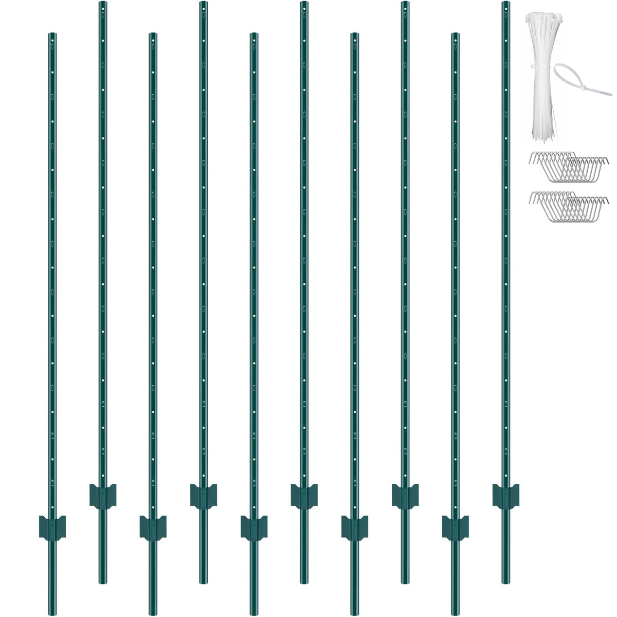 VEVOR 6ft fence post package ready for sturdy garden fencing.