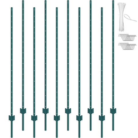 VEVOR 6ft fence post package ready for sturdy garden fencing.