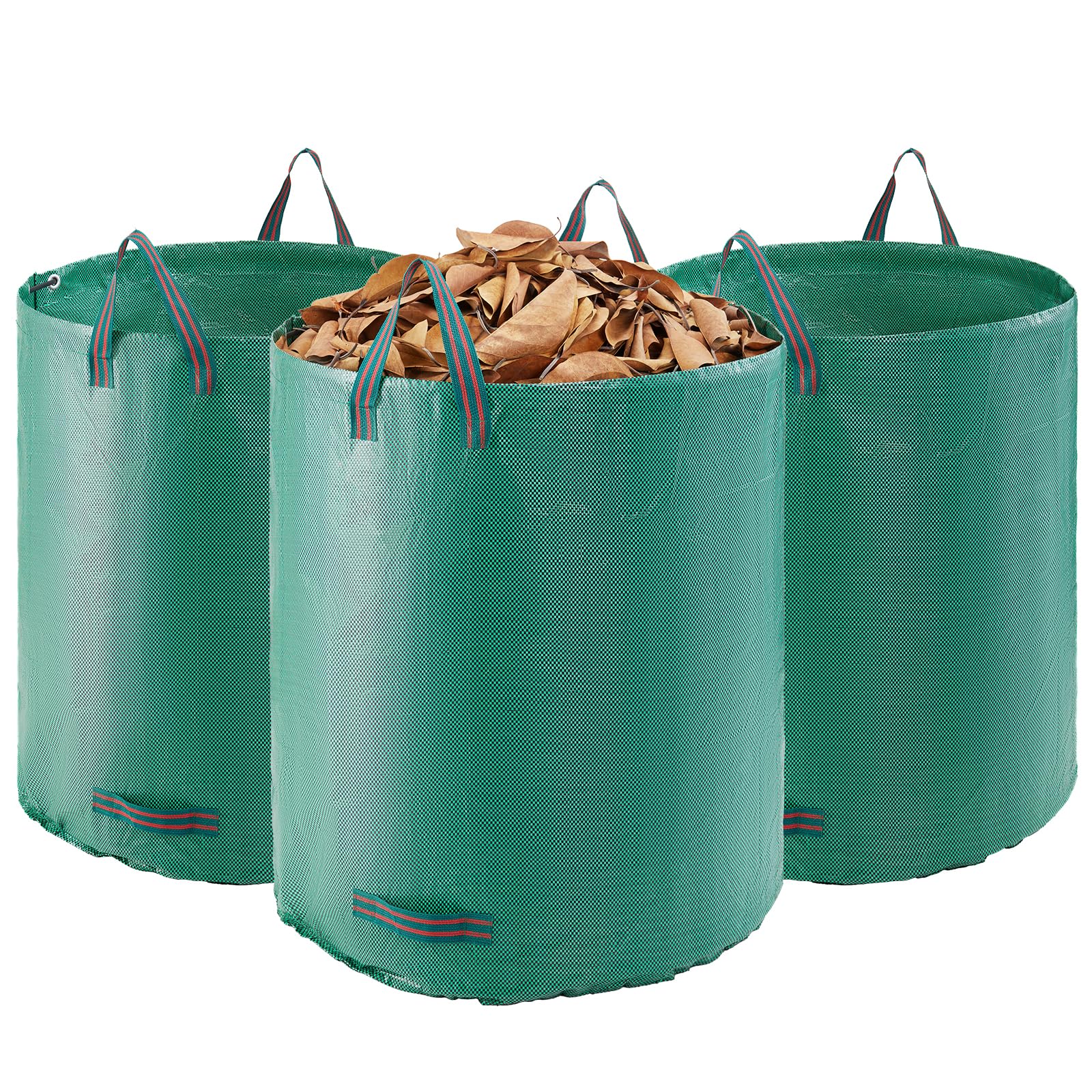 VEVOR 72-gallon yard waste bag folded for compact storage and easy cleanup.