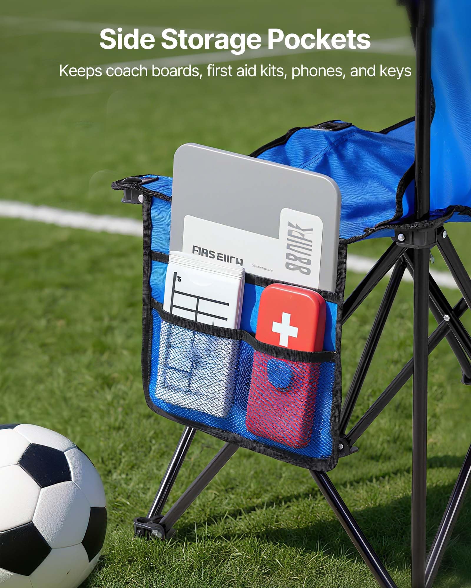 VEVOR 8-person bench supports athletes during games and camping.