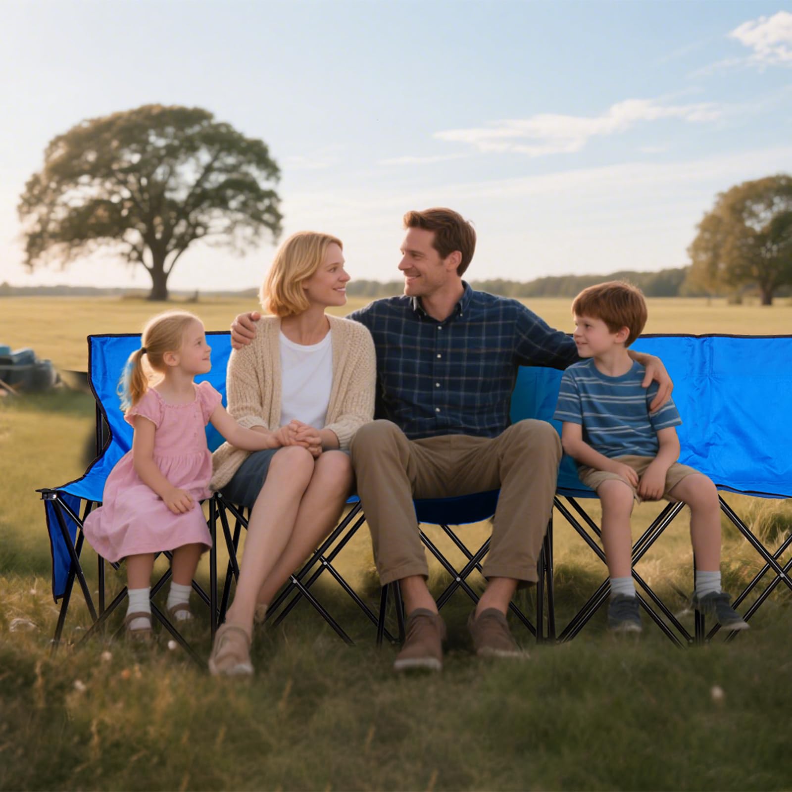 VEVOR 8-seat bench with side pockets keeps essentials organized.