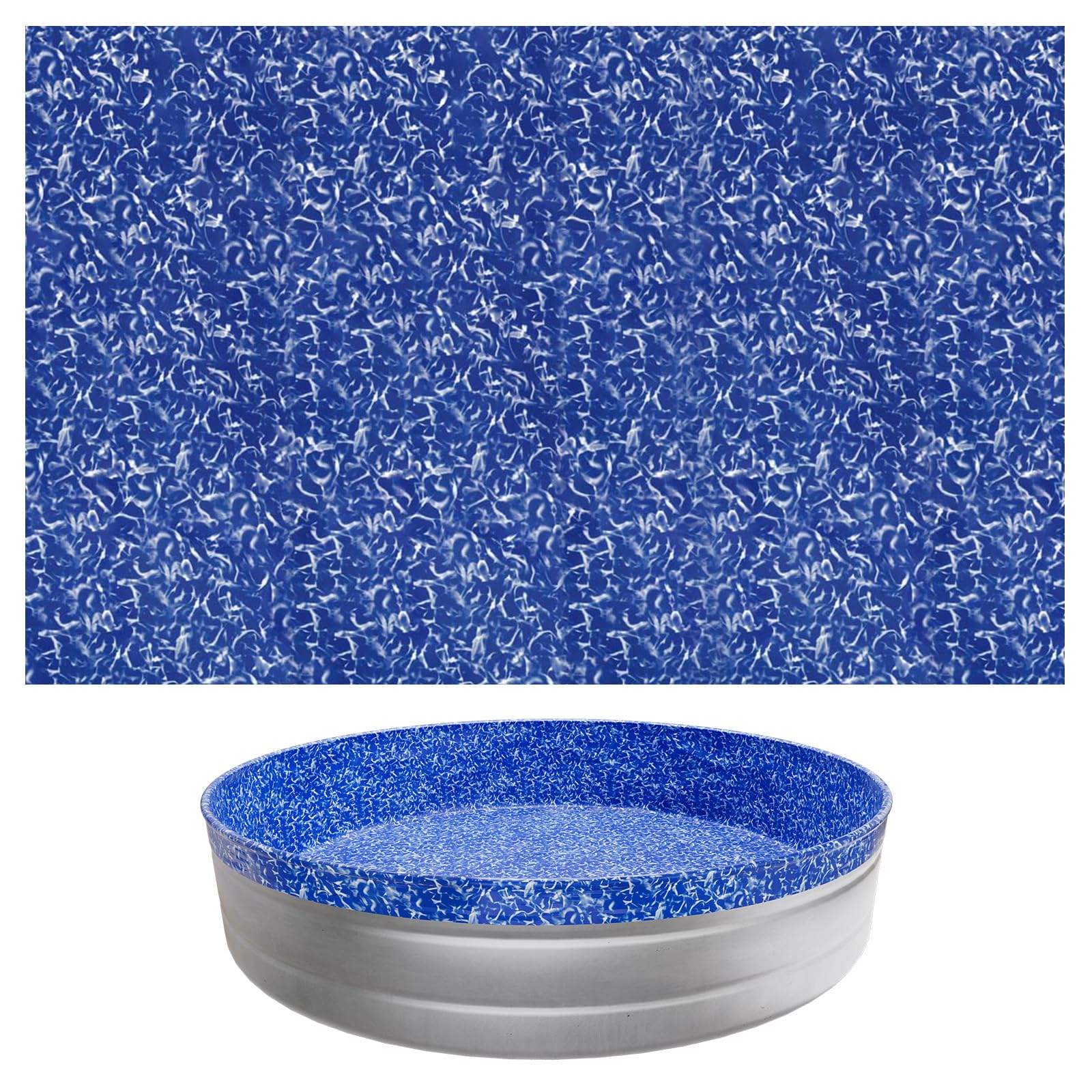 VEVOR 8ft round pool liner with overlap for wrinkle-free installation