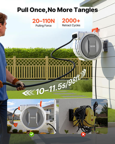 VEVOR 9-function nozzle enabling versatile watering and cleaning tasks