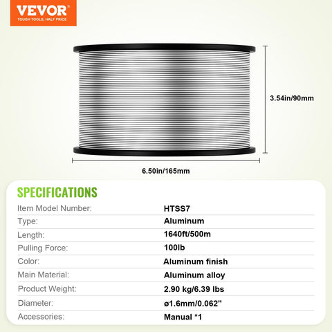 VEVOR ABS reel supports easy winding and unwinding.