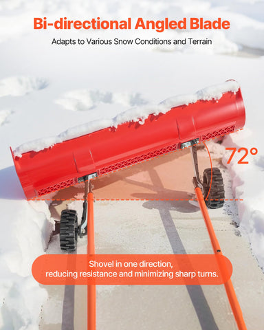 Adjustable handle height to fit different users and reduce bending