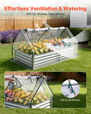 VEVOR alum-zinc coated panels resist rust for long outdoor use.