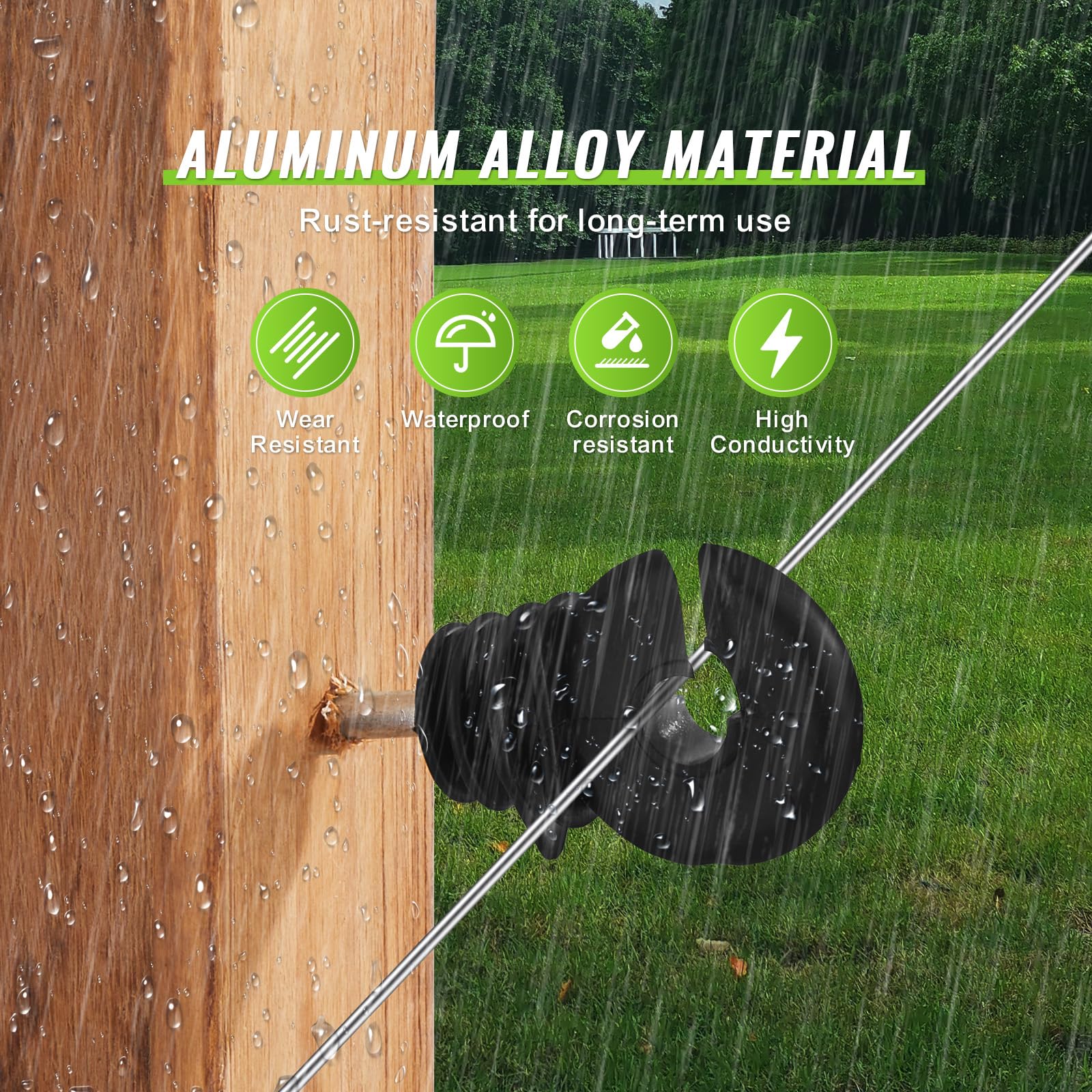 VEVOR aluminum alloy wire highlighting high conductivity for effective pulses.