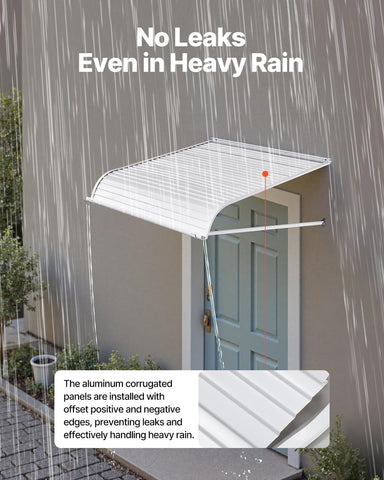 VEVOR ripple-panel close-up reveals stylish leak-free design.