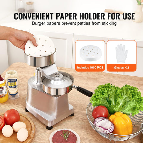 VEVOR anodized aluminum body ensures durability and easy cleaning.