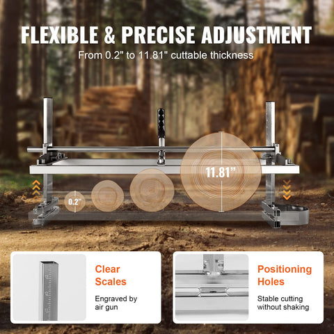 VEVOR Anti-loosening nuts and large washers maintain alignment during cuts