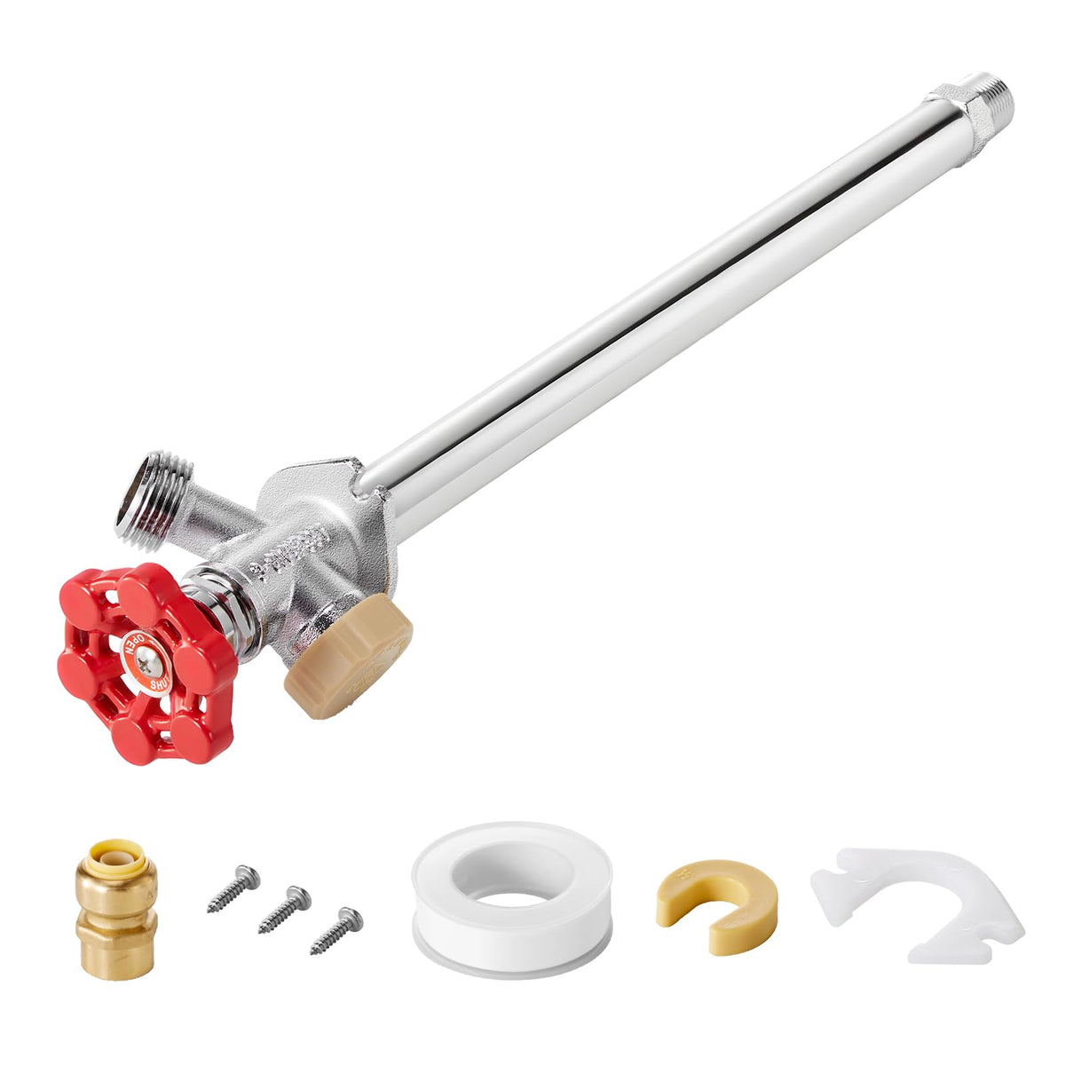 VEVOR anti-siphon frost-proof sillcock in-wall installation prevents backflow
