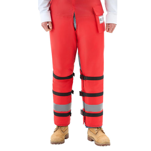 Adjustable waist range on VEVOR chaps for a secure fit