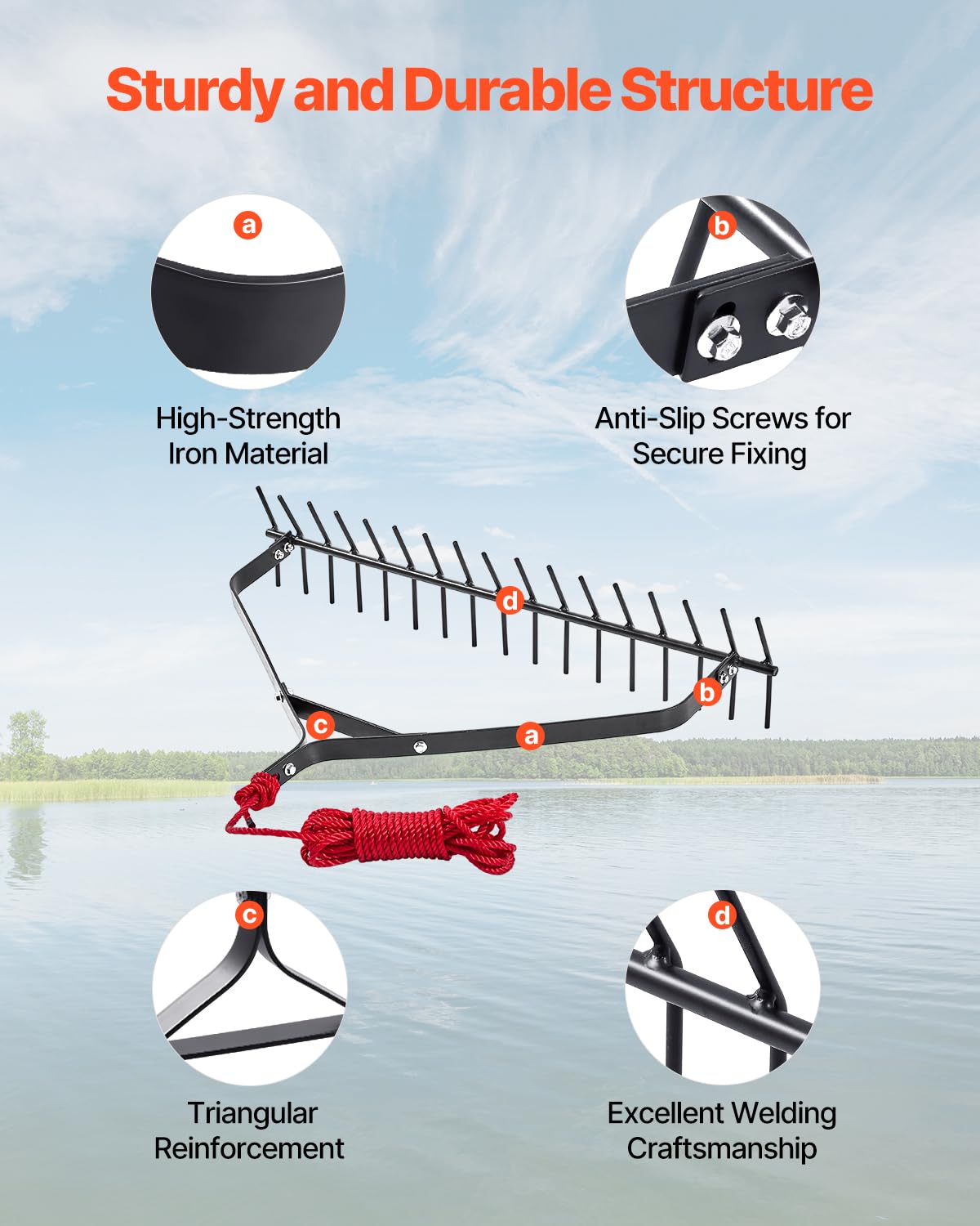Lightweight tool under eight pounds for easy handling.