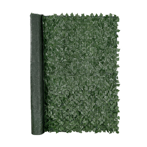 VEVOR artificial ivy fence panel with realistic leaves for outdoor privacy.