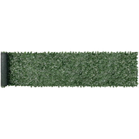 VEVOR artificial ivy fence close-up of lifelike leaves for privacy and greenery.