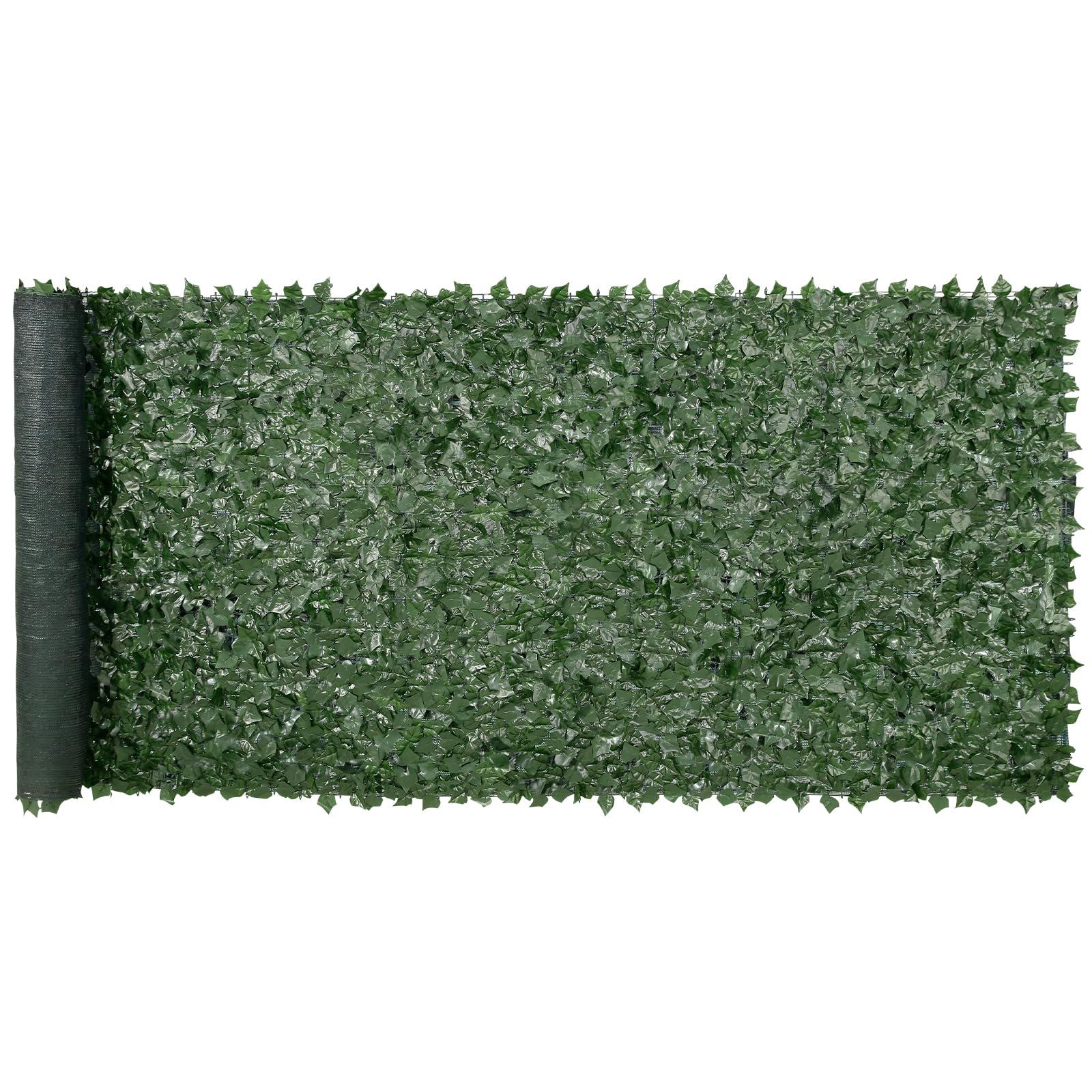 VEVOR artificial ivy fence screen with lifelike leaves for outdoor privacy.