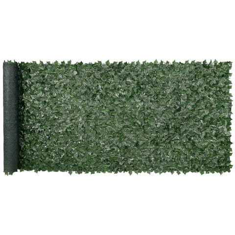VEVOR artificial ivy fence screen with lifelike leaves for outdoor privacy.