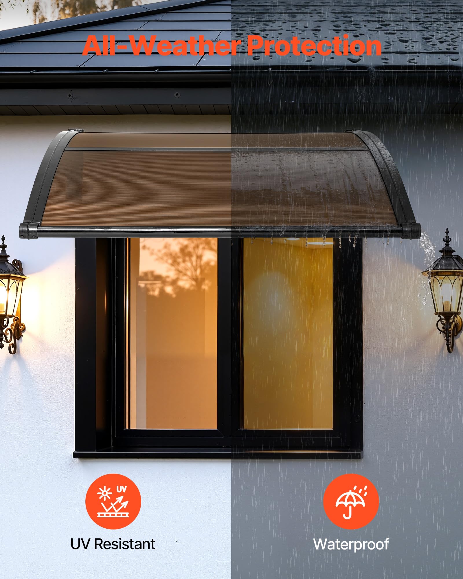 VEVOR ABS brackets provide durable support for front-door canopies