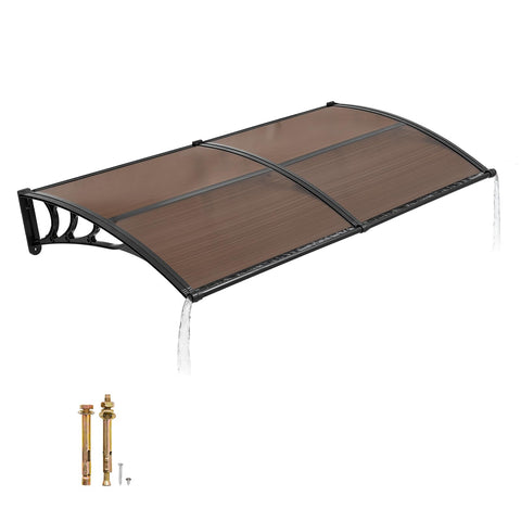 VEVOR door entrance awning front view protects entry from sun and rain.