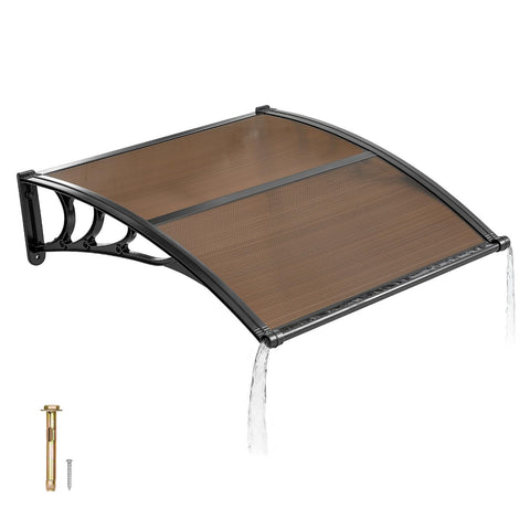 VEVOR door entrance awning with drainage keeps entry dry during rain