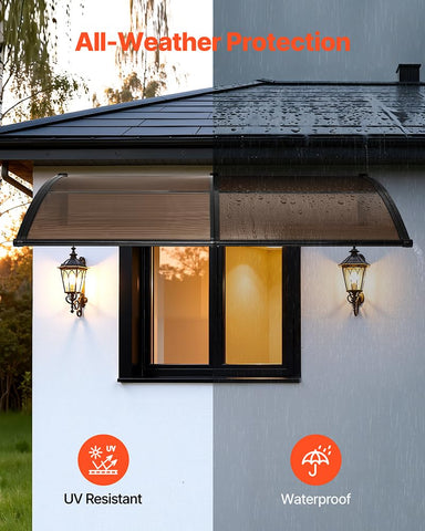 VEVOR drainage sink system in action during rain for clean, dry doorway.