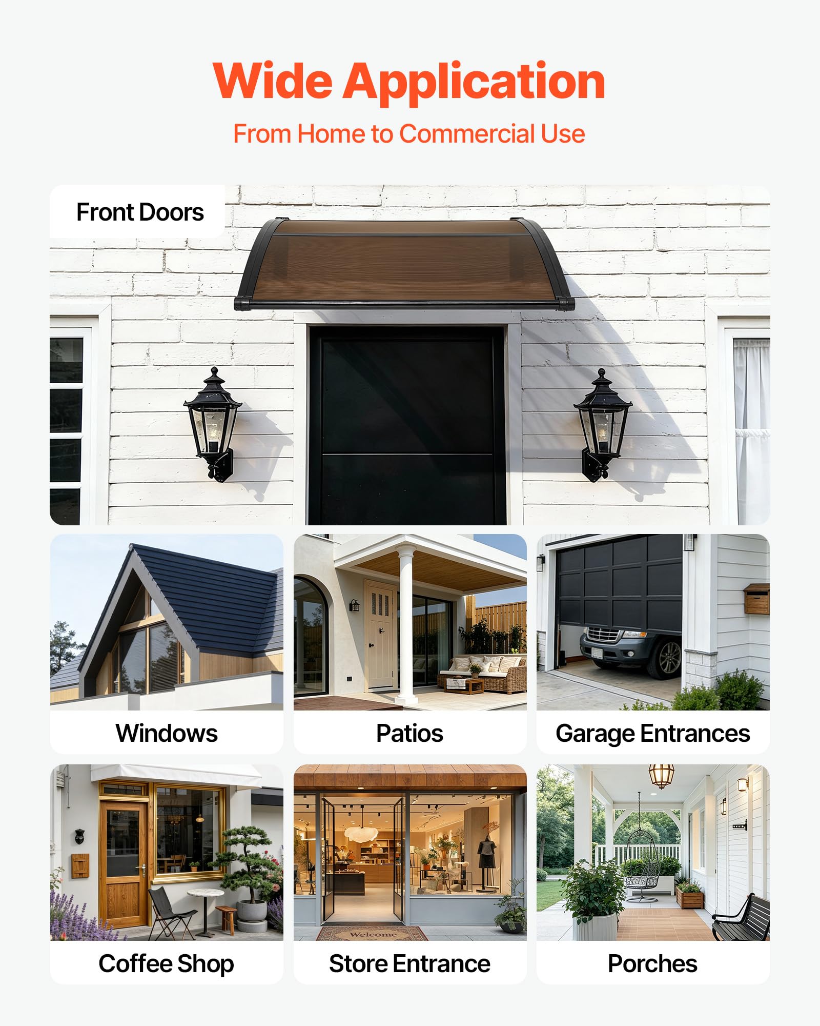 VEVOR window and balcony shade with weather-ready design