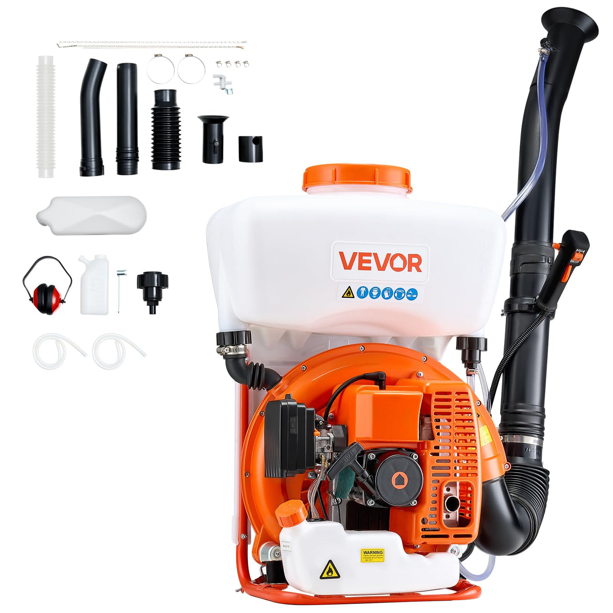VEVOR backpack fogger misting action for wide-area coverage