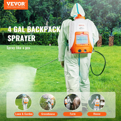 VEVOR sprayer with ergonomic shoulder straps to reduce fatigue during use