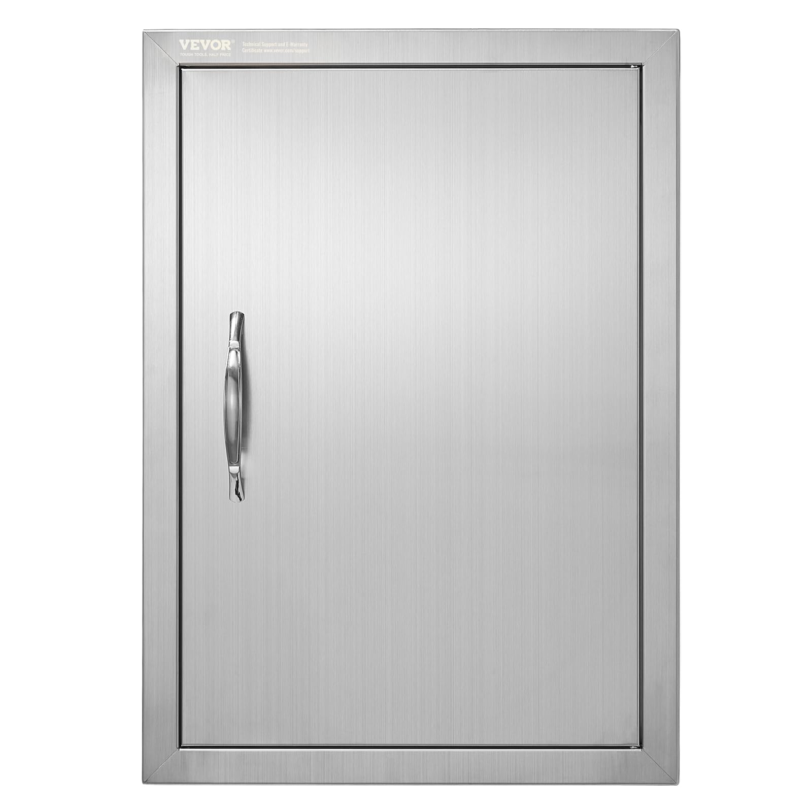 VEVOR BBQ access door front view in stainless steel, durable for outdoor kitchens