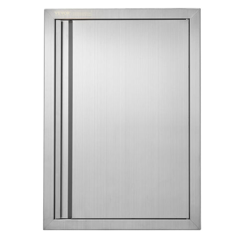VEVOR BBQ Access Door front view emphasizes durable stainless steel for outdoor kitchens