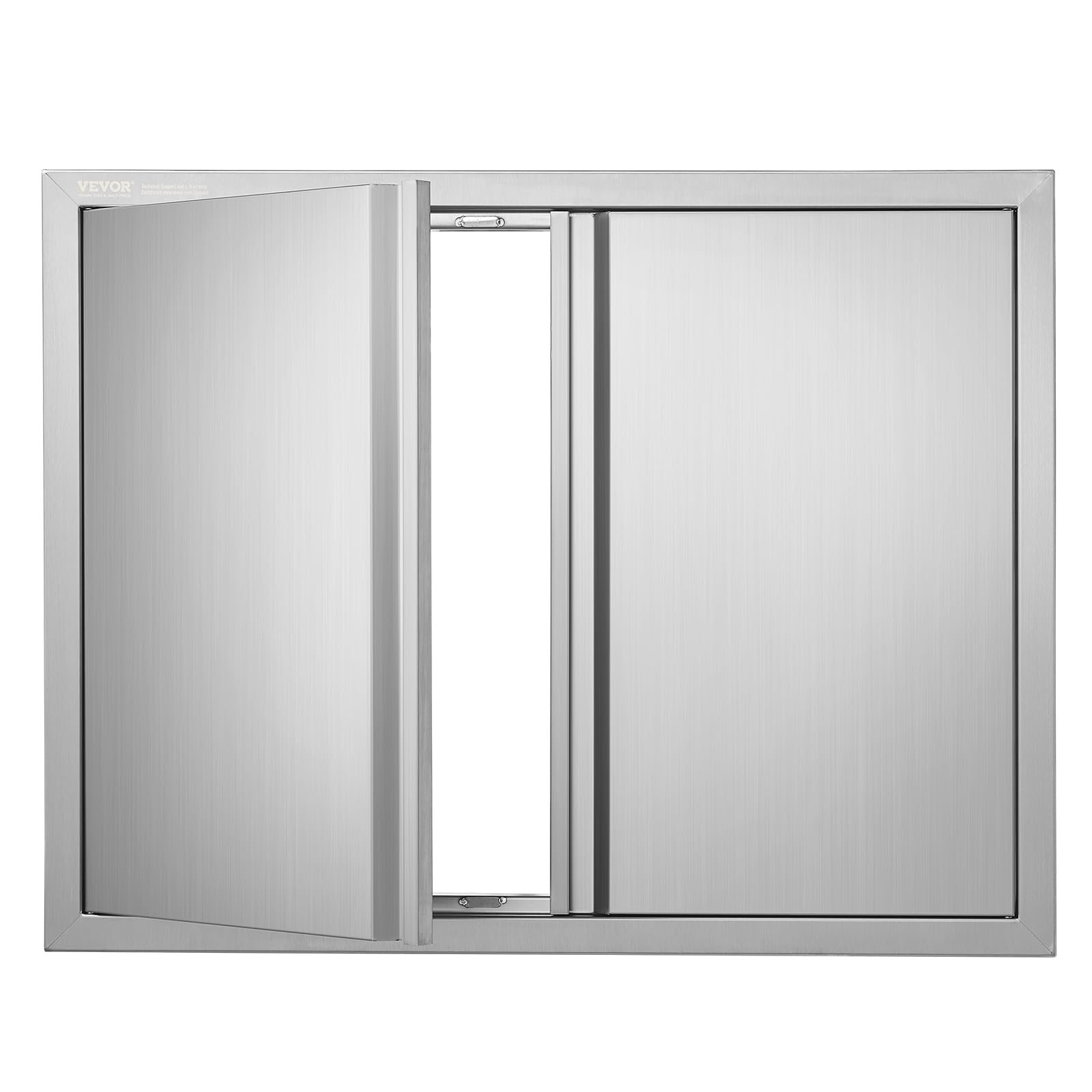 VEVOR BBQ Access Door front view in stainless steel for durable outdoor kitchens