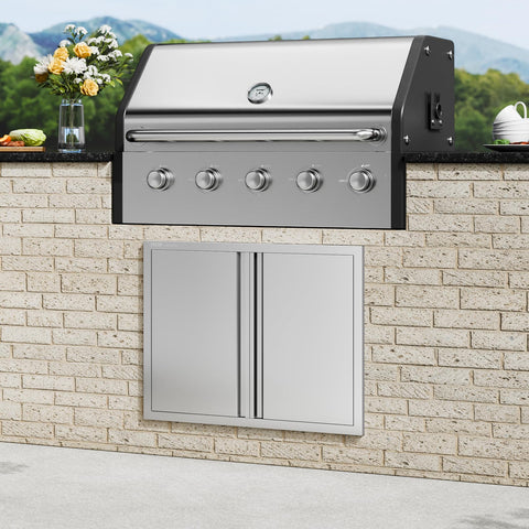 VEVOR BBQ Access Door installation template aids quick, accurate embedding