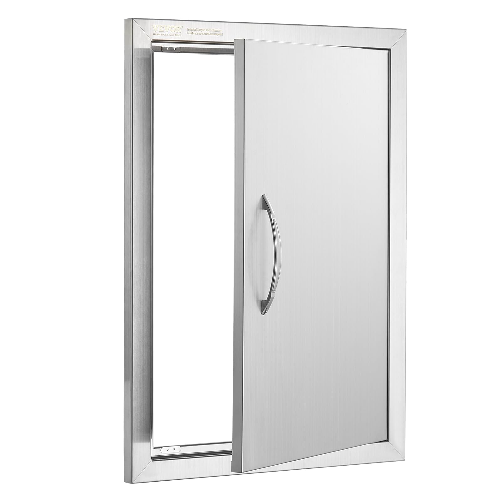 VEVOR BBQ Access Door right-side panel demonstrates integrated magnets for secure closure.