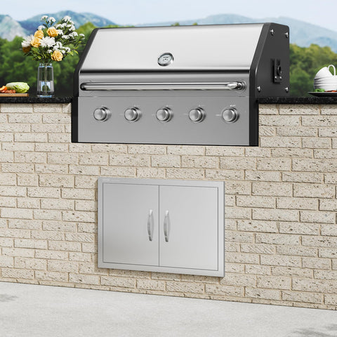 VEVOR BBQ Access Door weatherproof design withstands outdoor conditions