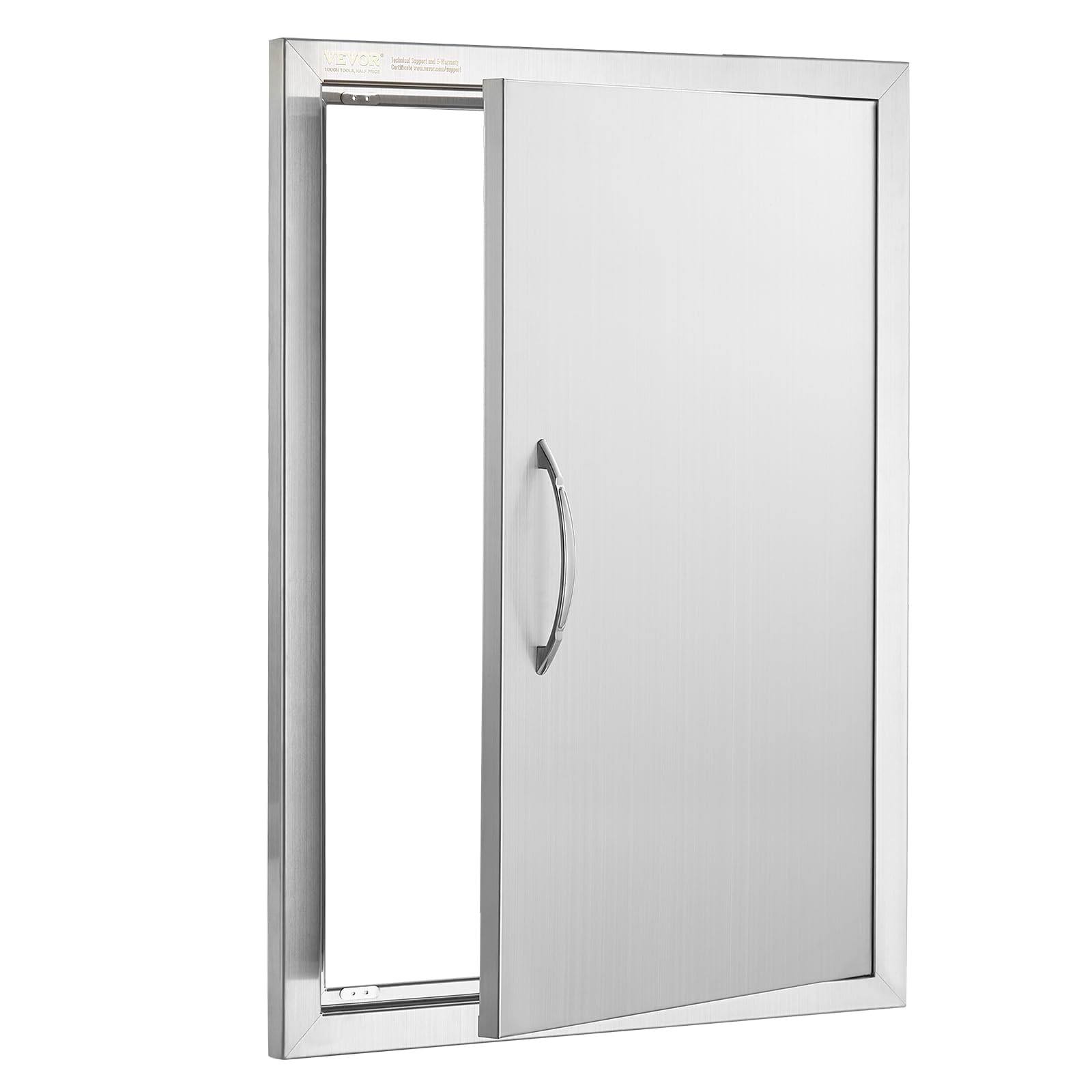VEVOR BBQ access door weatherproof construction protects outdoor components.