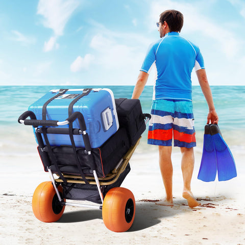 VEVOR Beach Dolly on sand showing easy transport