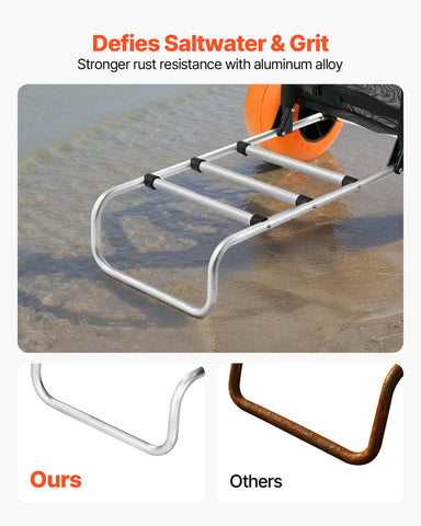 VEVOR Beach Dolly strap system keeps items secure during transport