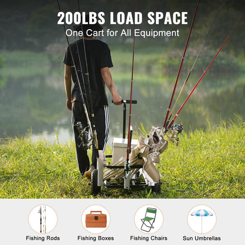 VEVOR detachable structure enables compact storage after a long day of fishing.