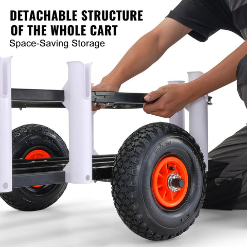 VEVOR 7 rod holders simplify gear organization for quick setups.