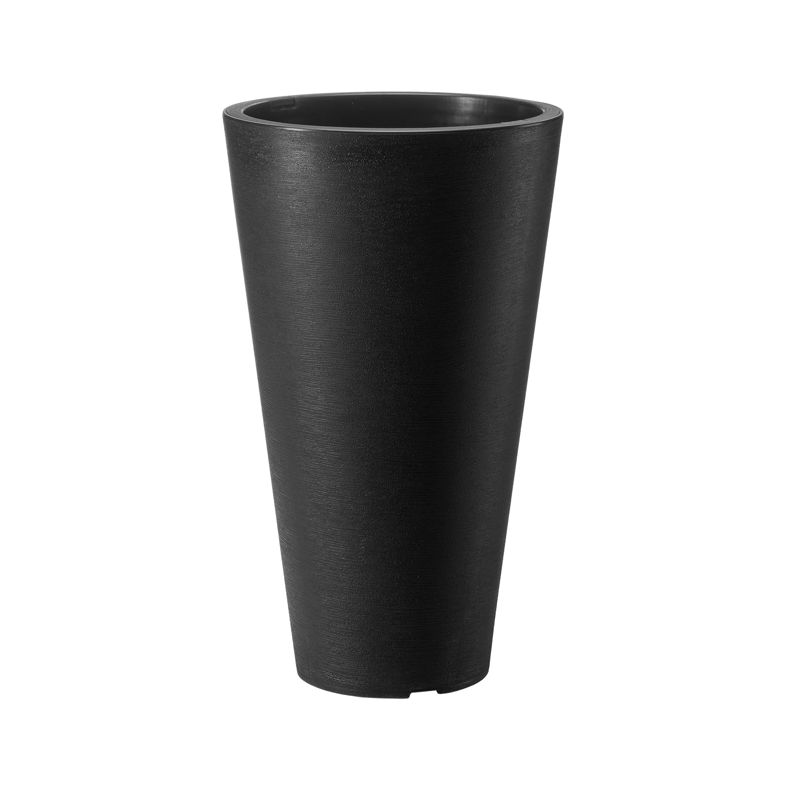 VEVOR black round taper planter ready for tall plant displays
