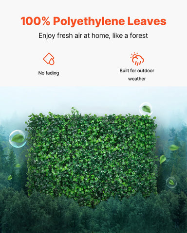 VEVOR panel texture with 289 stitches for realistic hedge look