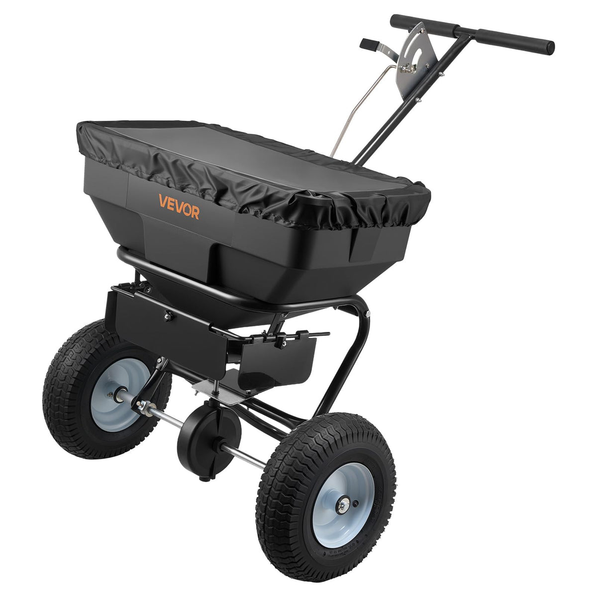 VEVOR Broadcast Spreader with 12ft width for even lawn coverage