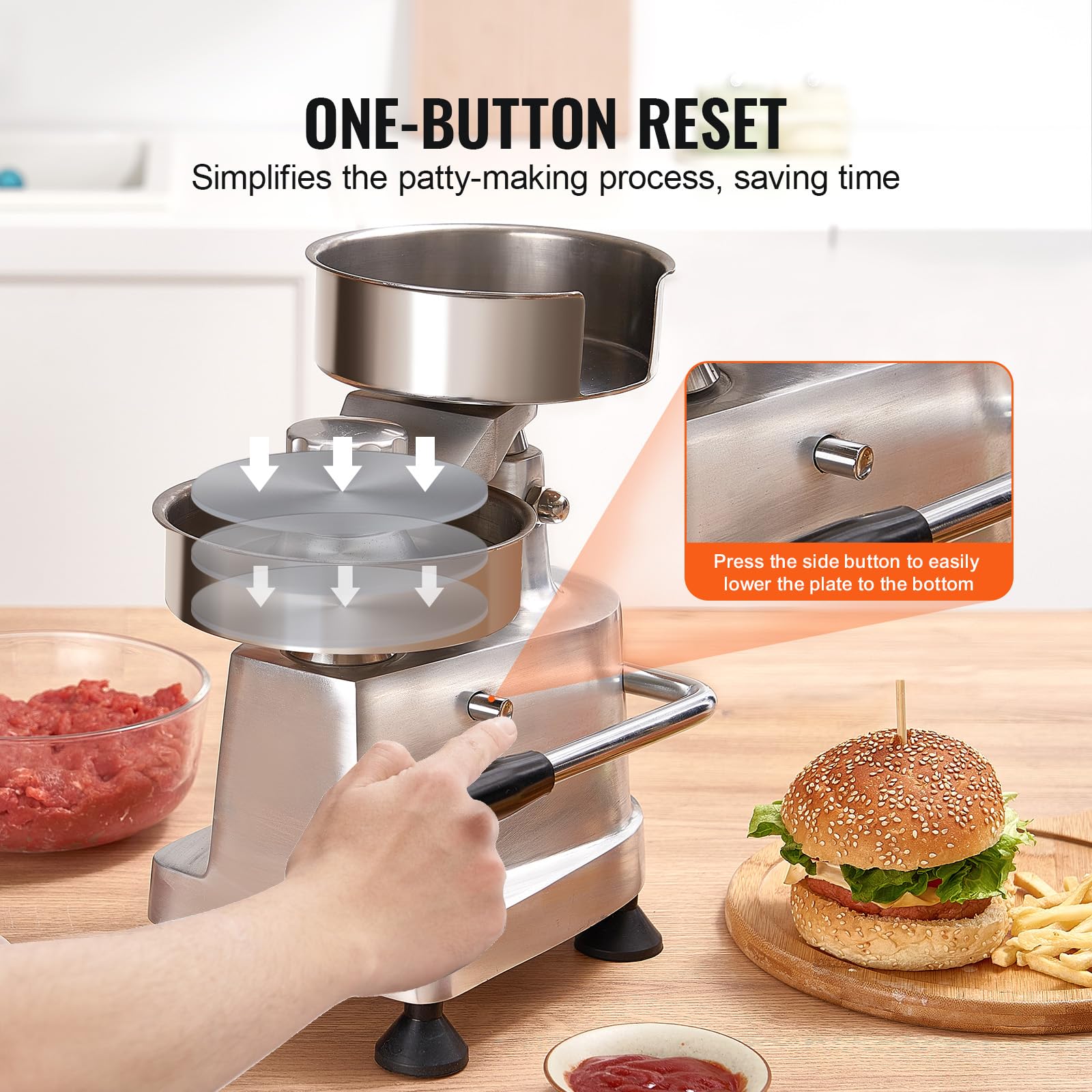 Includes 1500 burger papers with the VEVOR patty maker for quick prep.