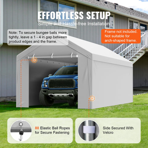 VEVOR aluminum grommets support secure canopy anchoring.