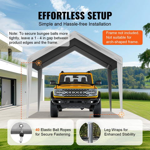 VEVOR canopy cover aluminum grommets for secure fit