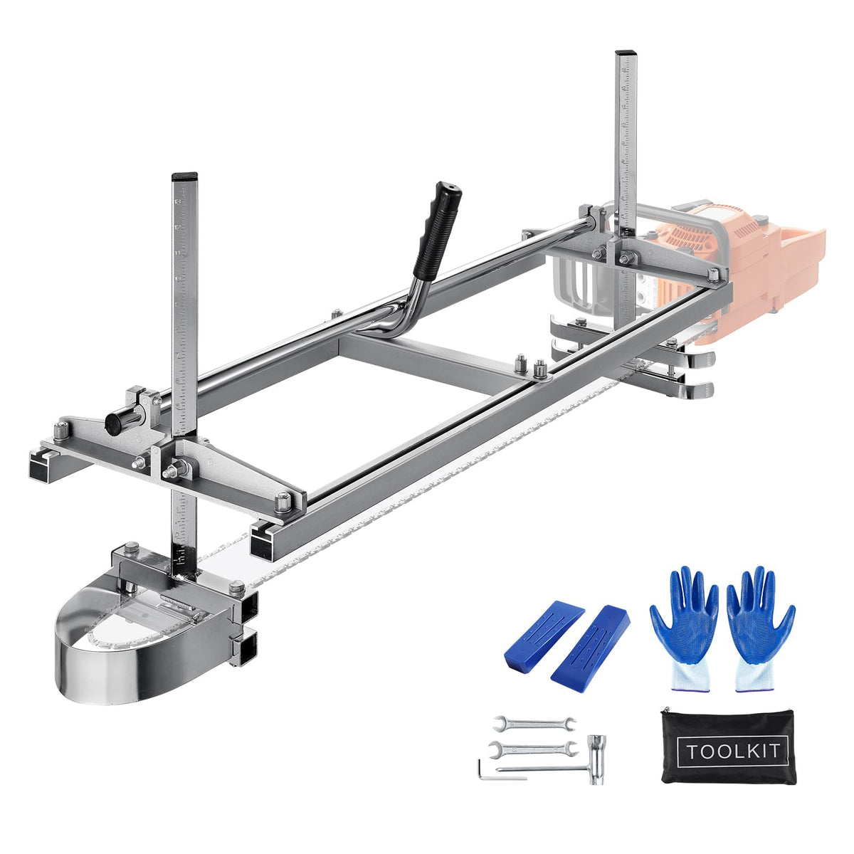 VEVOR Chainsaw Mill with 14-36 inch guide bar for precise lumber cutting