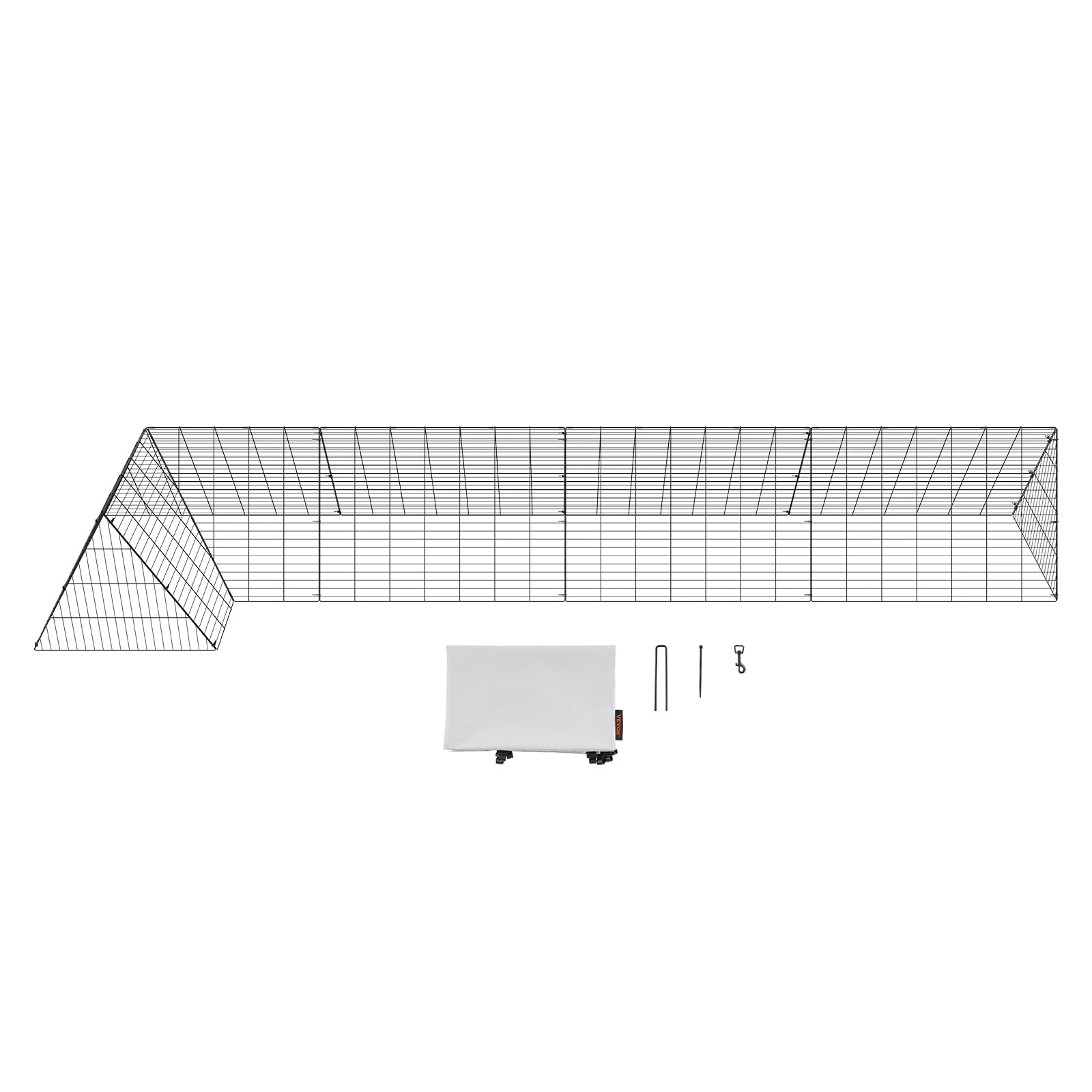 VEVOR ample-space enclosure offers roomy outdoor activity for poultry
