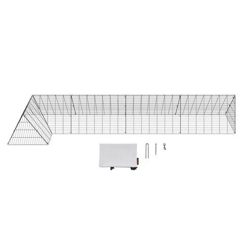 VEVOR ample-space enclosure offers roomy outdoor activity for poultry