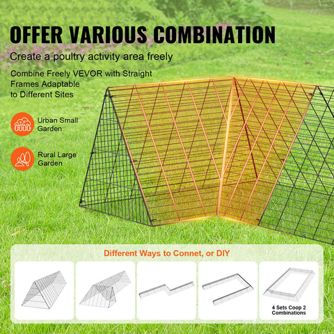 VEVOR reinforced wire and steel frame for safety and durability